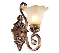 ZCCZJS Resina Interna della Parete Vintage in Resina Interna + Hardware + Vetro Lampada a Parete Moderna e26 Viti Illuminazione a Parete retrò Industriale per Soggiorno corridoio su Scala da Parete