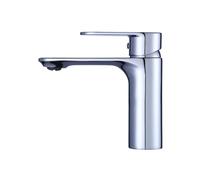 ZCCZJS Rubinetti del Bagno Rubinetto del lavabo del Bacino ruscino per lavandino del lavandino del lavabo Gourmet Rubinetto Tocco di Acqua tapware Freddo Cagna Rotonda in Ottone Rotonde cromata Nera,
