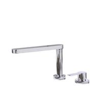 ZCCZJS Rubinetto pieghevole tap cromo per lavello camper vano anteriore cucina tappa sollevatore di risparmio spaziale miscelatore cucina rubinetti a 2 fori