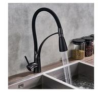 ZCCZJS Rubinetto, Rubinetto Cucina a LED Maniglia Singola 3 360 ruotare tiro Fuori spruzzatore Mazzo Montato a Freddo Mixer Cucina Cucina