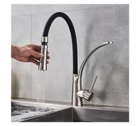 ZCCZJS Rubinetto, Rubinetto Cucina a LED Maniglia Singola 3 360 ruotare tiro Fuori spruzzatore Mazzo Montato a Freddo Mixer Cucina Cucina