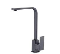 ZCCZJS RUCCHIO CUSCINE 304 Acciaio inossidabile Black Baking Vernice Dispensa del lavandino cucina Fauced Homebasin Ruoto Miscelatore Acqua fredda RUCCHIO GUIDA SINGOLO BLACO