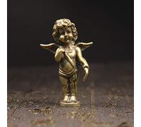 ZCCZJS Scultura di Rame retrò Dio dell'amore Statue cupide Piccoli Ornamenti in Ottone Figurine per Le Figurine Desktop Decorazioni per la casa Accessori per Camera