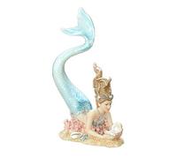 ZCCZJS Sculzione di Sirena Scultura Moderna casa Soggiorno Camera da Letto per Bambini Decorazione Auto per Acqua per Acquario Decorazioni paesaggistiche per Giardino Esterno Statuetta Regalo di