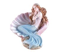 ZCCZJS Sculzione di Sirena Scultura Moderna casa Soggiorno Camera da Letto per Bambini Decorazioni per Auto per Acqua per Acquario Decorazioni paesaggistiche per Giardino Esterno Statuetta Regalo di