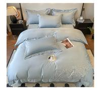 ZCCZJS Set da Letto con Stampa Floreale in Cotone a Quattro Pezzi Set di Biancheria da Letto Morbida Set Semplice Copertina Set di Biancheria da Letto (b, re) (Regina b)