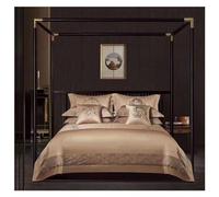 ZCCZJS Set di Biancheria da Letto a Quattro Pezzi BETTO Set Pietro di Quattro Pezzi, MOTOLO RINCONTO SOLILEDITO Solid Lusso Tutto Il Set BIDETTO Premium ATTRAVERSI, 1 FOLTO A Fatto (Colore CROURO,
