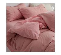 ZCCZJS Set di coperture del piumone Set di Fiori Tagliati tridimensionali in Cotone Set di trapunte per Latte Palla Piccole 4 Pezzi, Giallo (Colore: Viola, Dimensione: Letto da 1,5 m - (Letto Blu da