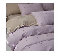 ZCCZJS Set di coperture del piumone Set di Fiori Tagliati tridimensionali in Cotone Set di trapunte per Latte Palla Piccole 4 Pezzi, Giallo (Colore: Viola, Dimensione: Letto da 1,5 m - (Letto Blu da