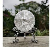 ZCCZJS Sfere Decorative 4/5/6 cm Crystal Crack Crack Sfera Sfera Feng Shui Shui Ornament Acqua Rocciosa Fontana Bonsai Bonsai Dispositivo di Decorazioni per la casa Figurina Figura Fotografia