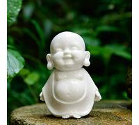 ZCCZJS Statue Ornaments Sculture Creative Home Porcellana Bianca Maitreya Buddha Ornaments