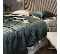 ZCCZJS Summer Simple Ice Silk Quilt Set, Comodo Coperta di condizionamento Aria-Lavabile Fresco, Set di Trapunta Traspirante Leggera (Inclusa Trapunta Estiva, Due federe R-1,8 m