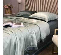 ZCCZJS Summer Simple Ice Silk Quilt Set, Comodo Coperta di condizionamento Aria-Lavabile Fresco, Set di Trapunta Traspirante Leggera (Inclusa Trapunta Estiva, Due federe R-1,8 m
