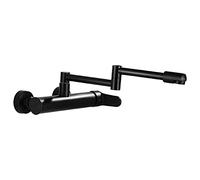 ZCCZJS TACCHIO MIXER ， DACK TAP TAP MONTRO A MONTRO, pieghevole, telescopico, tocco di parete per tutto il rame nero, supporto a parete, rubinetto dell'acqua calda, rubinetti della cucina