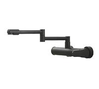 ZCCZJS Taps del lavello da Cucina a Parete in Ottone a Muro Retrattile Retrattile Pieghevole lavello ne-Nero-Nero