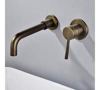 ZCCZJS Tocca del lavandino , cucina del lavandino del bagno , caldo a parete a parete nascosta nascosta porta acqua calda e fredda rubinetto semplice incorporato incorporato da banco bacino bacino