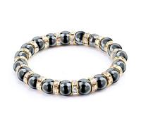 ZCCZJS UOMINO DONNA EMATITE PERCHE BRACELLE BRACKE CHEGA NERO MANTRA PREGHIERA PERCHE BUDDHA BRACELETTO