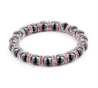 ZCCZJS UOMINO DONNA EMATITE PERCHE BRACELLE BRACKE CHEGA NERO MANTRA PREGHIERA PERCHE BUDDHA BRACELETTO