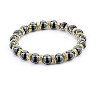 ZCCZJS UOMINO DONNA EMATITE PERCHE BRACELLE BRACKE CHEGA NERO MANTRA PREGHIERA PERCHE BUDDHA BRACELETTO