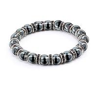 ZCCZJS UOMINO DONNA EMATITE PERCHE BRACELLE BRACKE CHEGA NERO MANTRA PREGHIERA PERCHE BUDDHA BRACELETTO