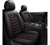 ZCCZQF Copri Sedili Auto per Ford Genuine Fiesta Mk7.5 ST-Line, Coprisedili per Sedili Completo Auto, Set di Coprisedili e Copri Poggiatesta per Auto, Black And Red