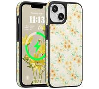 ZCDAYE Custodia magnetica per iPhone 13/14 Custodia in pelle, girasole | Compatibile con Magsafe, magneti integrati, carino elegante durevole stampato, estetico Parrtens comodo donne Girly casi