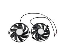 ZCDYGHU 2 Pezzi GPU VGA Cooler FDC10H12S9-C FY09010H12LPB Ventola di Raffreddamento per Scheda Grafica Radeon XFX R9 380 X R7 350 360 370 Come Ricambio