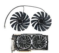ZCDYGHU 2 Pezzi/Set 95 mm PLD10010S12HH Ventola di Raffreddamento per MSI per Scheda Gioco Radeon R9 380 Armor 2X GTX 1060/1070/1080 Ti RX 470/570 RX580