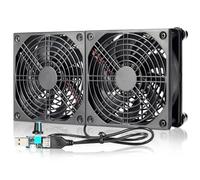 ZCDYGHU Ventola di Raffreddamento per Router PC alimentata Tramite USB da 120 mm e 5 V con regolatore velocità, per Modem, Ricevitore, DVR Playstation