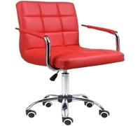 ZCEDZYSW Sedie da bar per la colazione, sedia da bar, semplice sollevamento, girevole, schienale, sedia da scrivania, sgabello alto, sedia per computer, cucina, sgabello da bar (rosso, C)