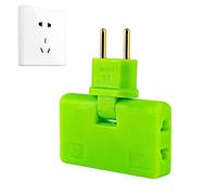 Zceplem Adattatore per Presa a Muro | Spina Piatta per Adattatore per Presa elettrica a 2 Poli | Presa per Adattatore a Spina Piatta Convertitore per Presa a Muro per Interni Girevole a 2 Poli