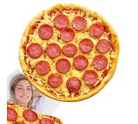 Zceplem Coperta Per Pizza,Coperta Rotonda Da Letto Creativa,Coperta Gigante Realistica A Doppia Faccia Per Cibo Morbido,Coperta Divertente Coperta Gigante Per Cibo,Regali Per Culla,Divano,Esterno