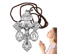 Zceplem Croci per la creazione di Gioielli | Ciondolo Croce antiruggine in Stile retrò per collane,Pendenti con ciondoli Croce Piccola per Gioielli Che Fanno per per Collana