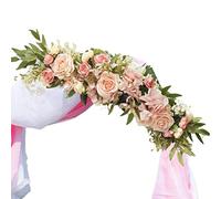 Zceplem Swag di Fiori, Decorazione da Parete con Swag, Artificiale Swag Foglie Verdi Porta Ghirlanda per la Decorazione Domestica Disposizione del ricevimento