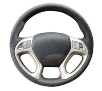 ZCera Copri Volante per Auto Per Hyundai Per Ix35 Per Tucson 2 2011-2015 Coprivolante Per Auto Fai Da Te Originale Personalizzato Treccia Per Volante (Black thread)