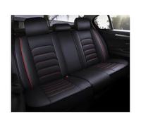Zcera Coprisedili Auto per Nissan per Qashqai J10 J11 | Per Juke Per Tiida Per X Trail T31 T32 Per Versa Copertura Sede Dell'automobile Set Coprisedili(Black Red Rear)