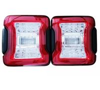 ZCera Fanalino Posteriore 2 Pezzi Per Jeep Per Wrangler JL 2018-2023 Lampade Posteriori Luce Retromarcia Freno Luci Marcia Diurna Lampada Coda A LED Luce Per Auto Fanale Posteriore Auto(EU a)