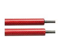 ZCera Pistoni Portellone Posteriore per Ford per Fiesta Mk7 E 7.5 Hatchback 2008-2016 con Molle Supporto di Sollevamento per Portellone Posteriore con Ammortizzatori(Red Carbon Fiber)