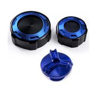 ZcerA Tappi for Serbatoio del Liquido Freni Anteriore e Posteriore Tappo di Protezione del Serbatoio Tappo di riempimento Compatibile con Tracer9Gt TRCAER9GT Accessori(Three Blue)