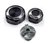 ZcerA Tappi for Serbatoio del Liquido Freni Anteriore e Posteriore Tappo di Protezione del Serbatoio Tappo di riempimento Compatibile con Tracer9Gt TRCAER9GT Accessori(Three Ti)