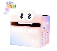 Zcjeaneviln/Interpretk Cute Monster Pattern Sticky Note, Pearlescent Sticky Notes, Themed Memo Pads,105 Sheets/Roll, Funny Back to School Gift for Teachers & Students (B#)