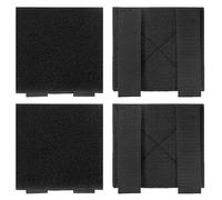 Zcketo 2 pannelli tattici militari Molle con ganci e loop, 12,5 x 12,5 cm, in nylon Molle di espansione, mini toppe morali