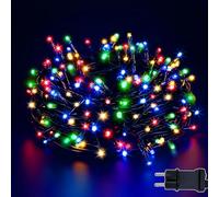 ZCLIKEU Catena luminosa LED da esterno, 30 m, 300 LED, con spina, 8 modalità, impermeabile IP44, con timer, funzione memoria, per esterni, giardino, matrimonio, Natale, feste, multicolore