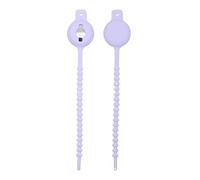 ZCLYHT 2 custodie in silicone per Airtag Bike Mount for Under Seat, Anti Theft Case Compatible, Mount Anywhere, 2 Pack Loop Holder for Luggage, Scooter (2 Pcs Purple)