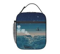 Zcmkjlg Borsa termica termica del dispositivo di raffreddamento della stampa delle notti magiche, borsa termica del pranzo con facile durevole facile pulito