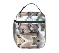 Zcmkjlg Borsa termica termica per il pranzo con stampa di koala, borsa termica per il pranzo, borsa termica per il pranzo con durevole facile da pulire