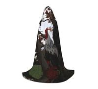 Zcmkjlg Cappa con cappuccio per adolescenti, strega, vampiro, mago, Halloween, feste, cosplay