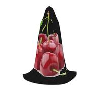 Zcmkjlg Fresh Cherry Costume da ballo in maschera con cappuccio per adolescenti strega vampiro mago Halloween festa cosplay