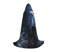 Zcmkjlg Halloween Nebbia Notte Masquerade Ball Outfit Capo Con Cappuccio Per Adolescenti Strega Vampiro Mago Festa di Halloween Cosplay