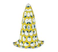 Zcmkjlg Occhio palle Masquerade Ball Outfit mantello con cappuccio per adolescenti strega vampiro mago Halloween festa Cosplay